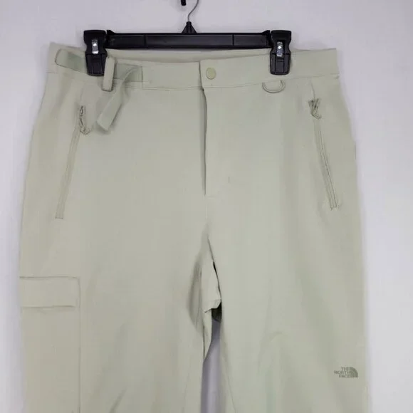 North Face Bridgeway Ankle Pants Womens 12 Green FlashDry-XD UPF 40+ Stretch - Picture 3 of 14